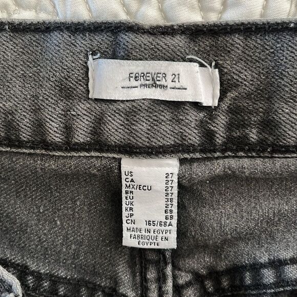 Forever 21 Jeans size 27 GUC Faded black - Picture 3 of 5